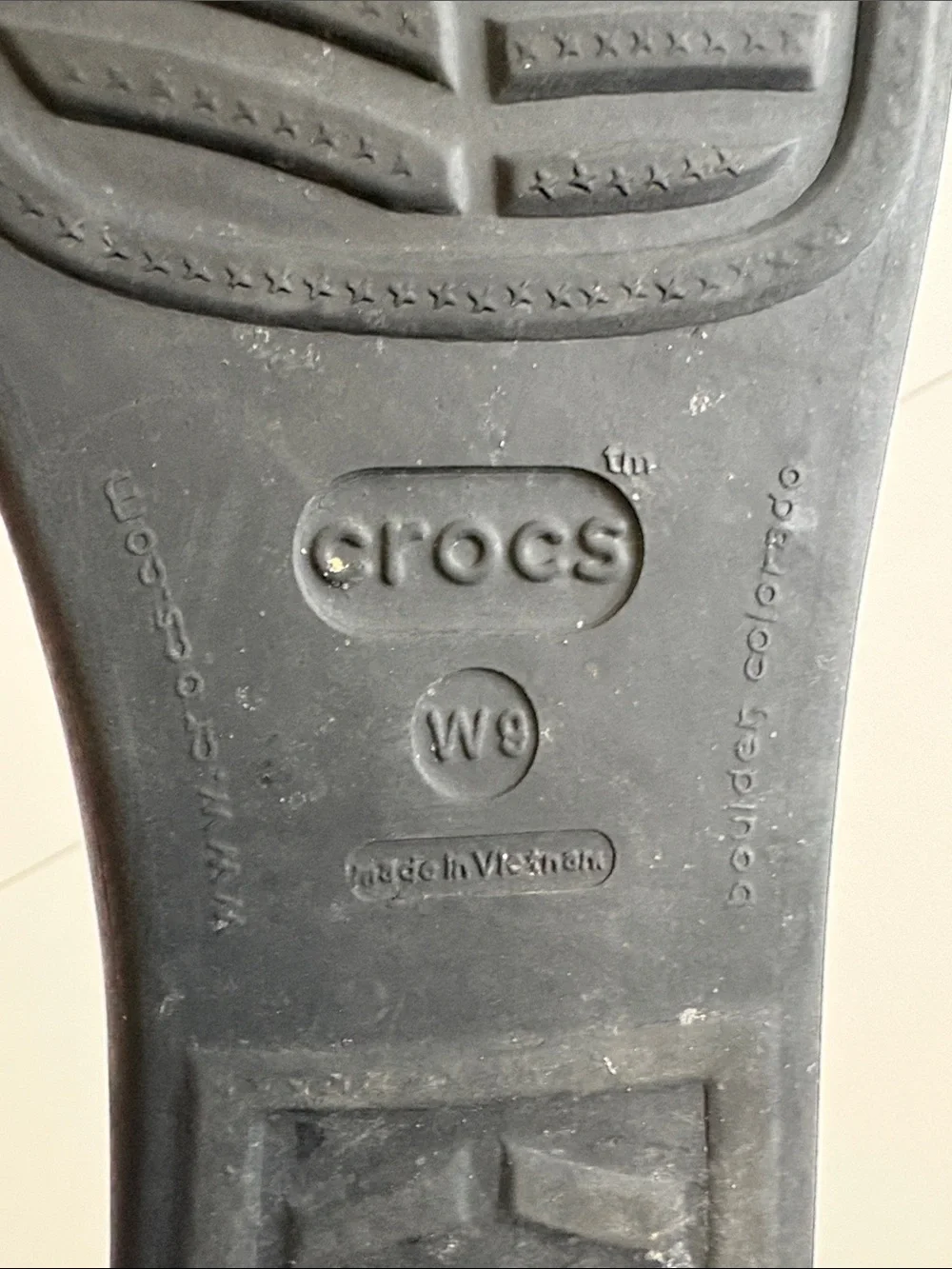 Crocs Black Comfort Wedge Slide Sandals Women’s 9